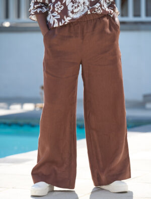 Lea Linen Pants Chocolina